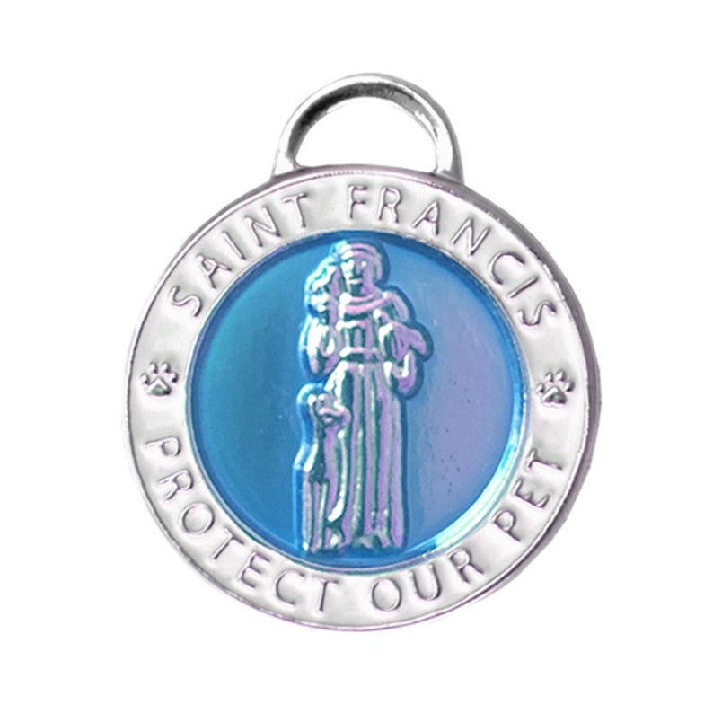 saint francis dog tag