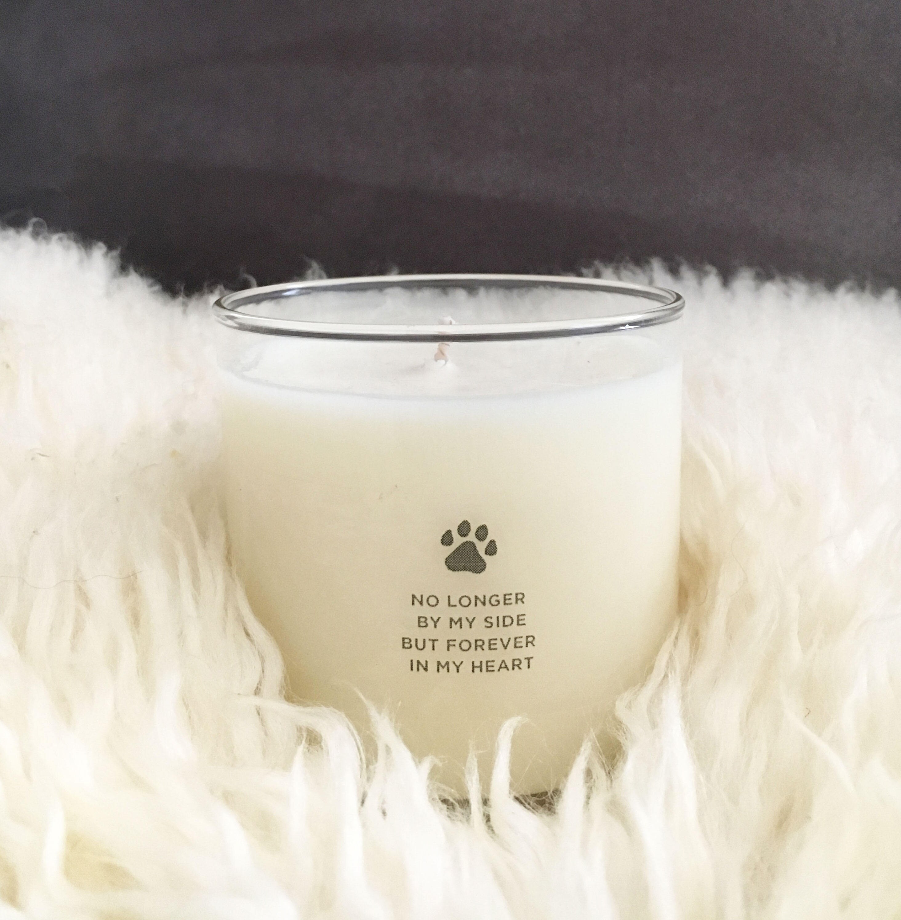 Pet Loss Candle No Longer By My Side Dog candle Etsy