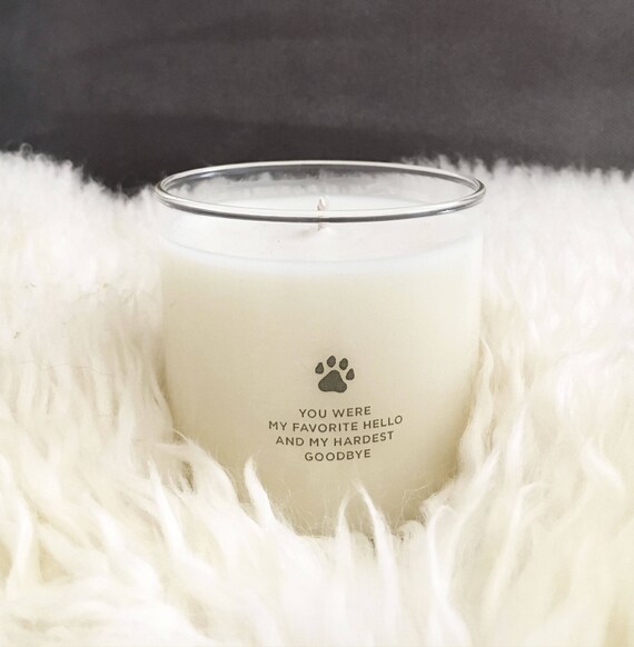 Pet Loss Candle Favorite Hello Dog candle Pet Etsy