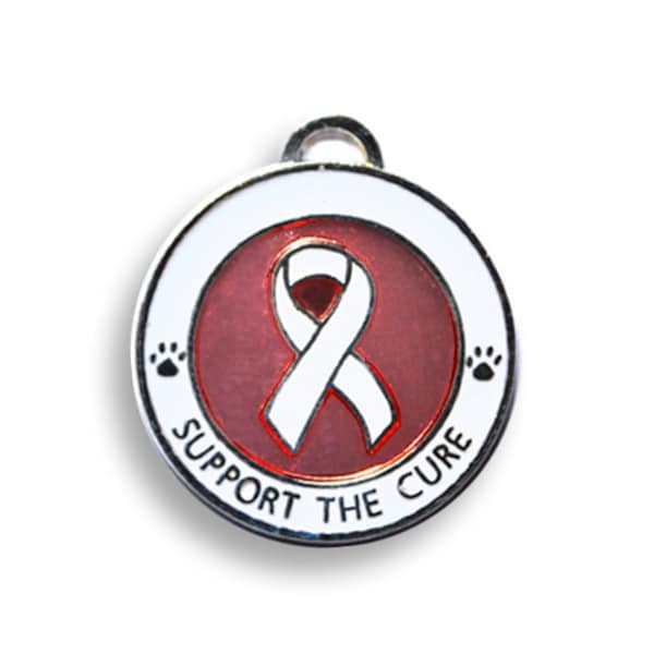 Breast Cancer Pet ID Tag - Pet ID tag - Dog Tag - Support the Cause: Breast Cancer Pet Tag