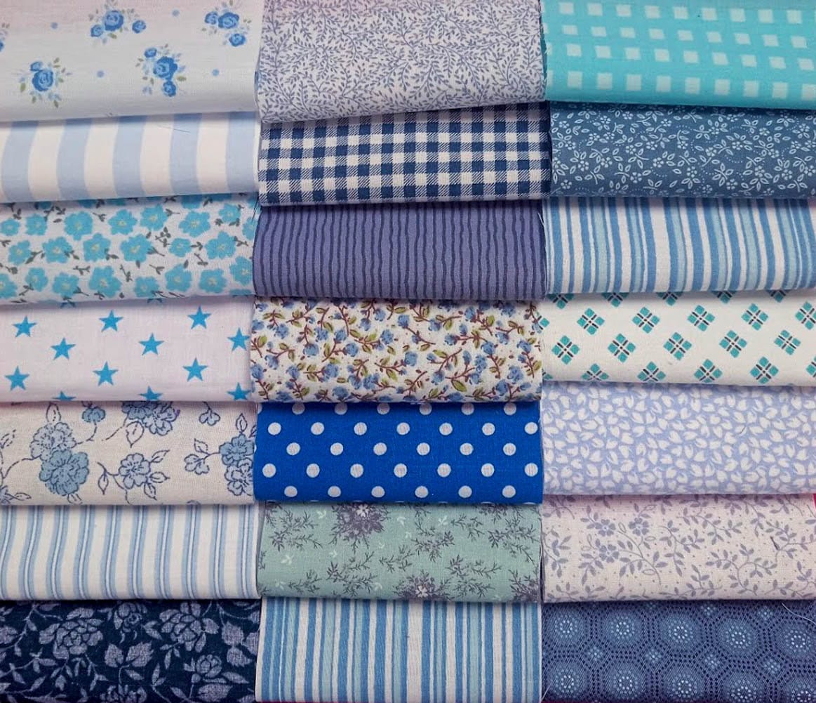 Patchwork Squares 4x4 Ins (10cms) Pink, Blue, Purple or Green. Packs of ...