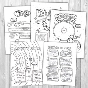 Earth Science Coloring Book - Etsy