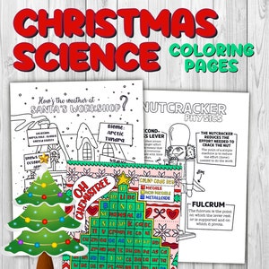 Christmas Science Coloring Pages