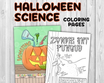 Kleurplaten Halloween Wetenschap