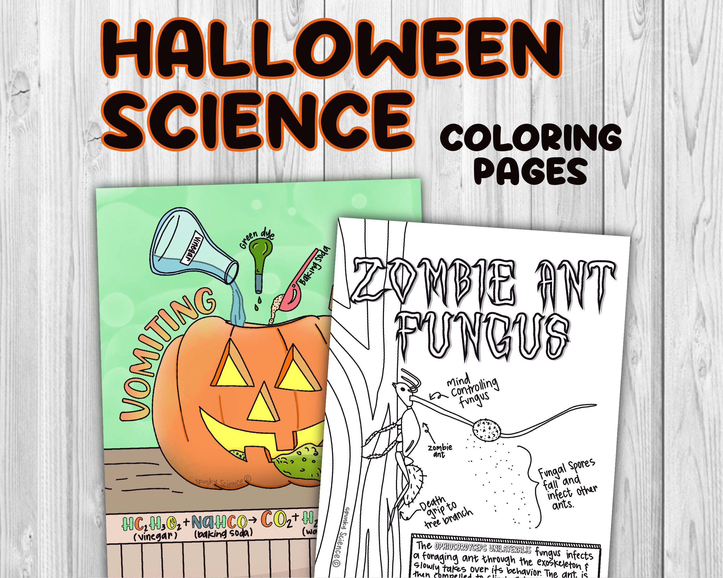 Halloween Wissenschaft Ausmalbilder