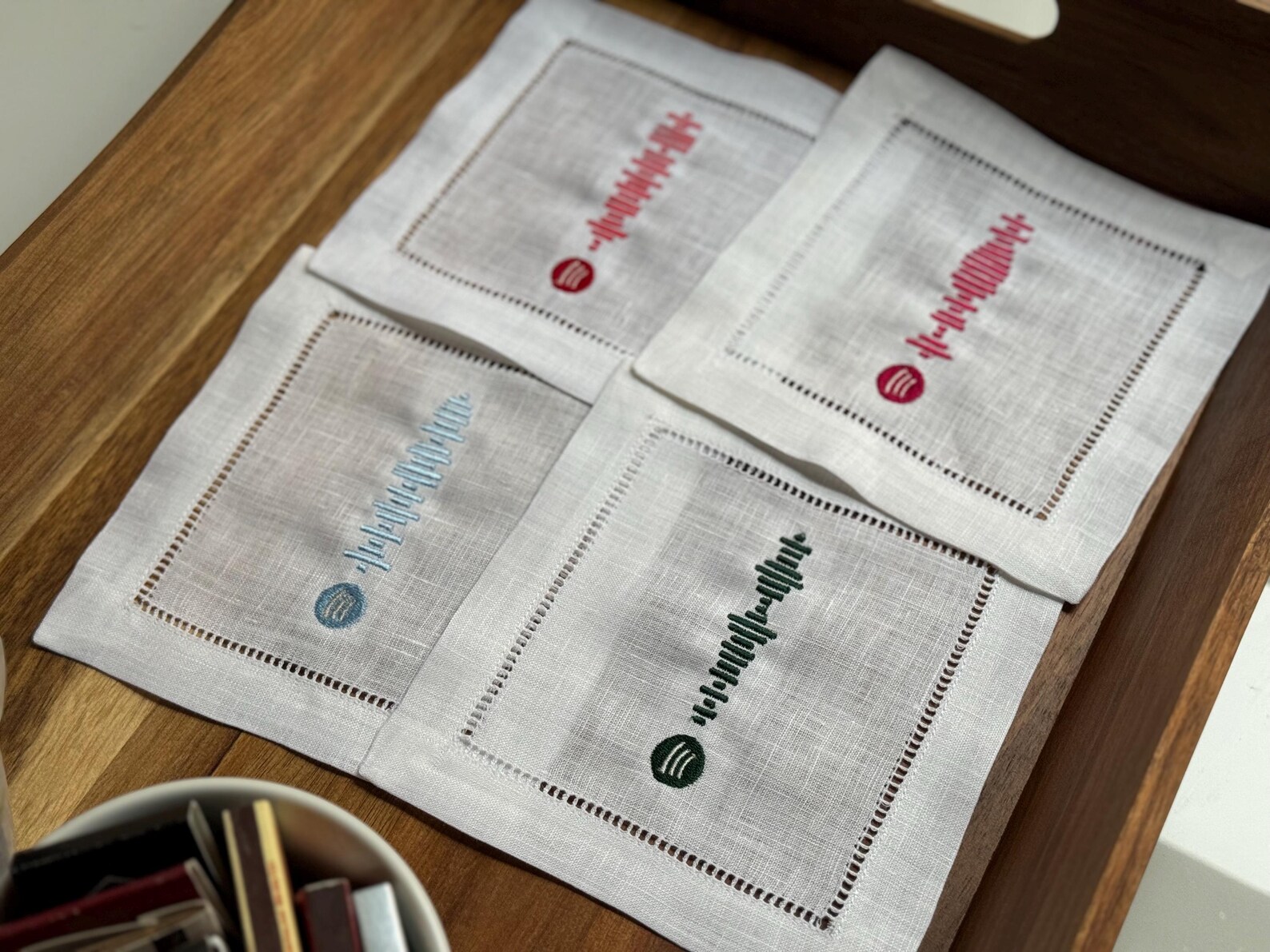 Custom Spotify Code Linen Cocktail Napkins (set of 4 With No Title) - Etsy