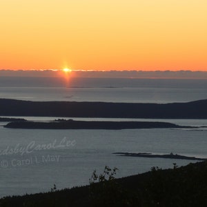 Sunrise at Acadia National Park, Maine - a set of 10 5x7 notecards - views from Cadillac Mountain and Otter Cliff - Maine Set #3