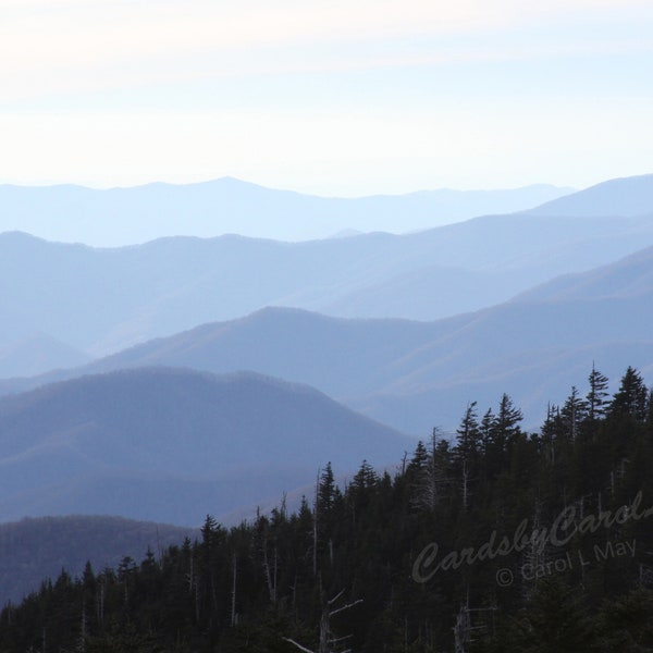 Great Smoky Mountains National Park (Smokies), Tennessee - a set of 10 5x7 notecards (note cards, greeting cards)