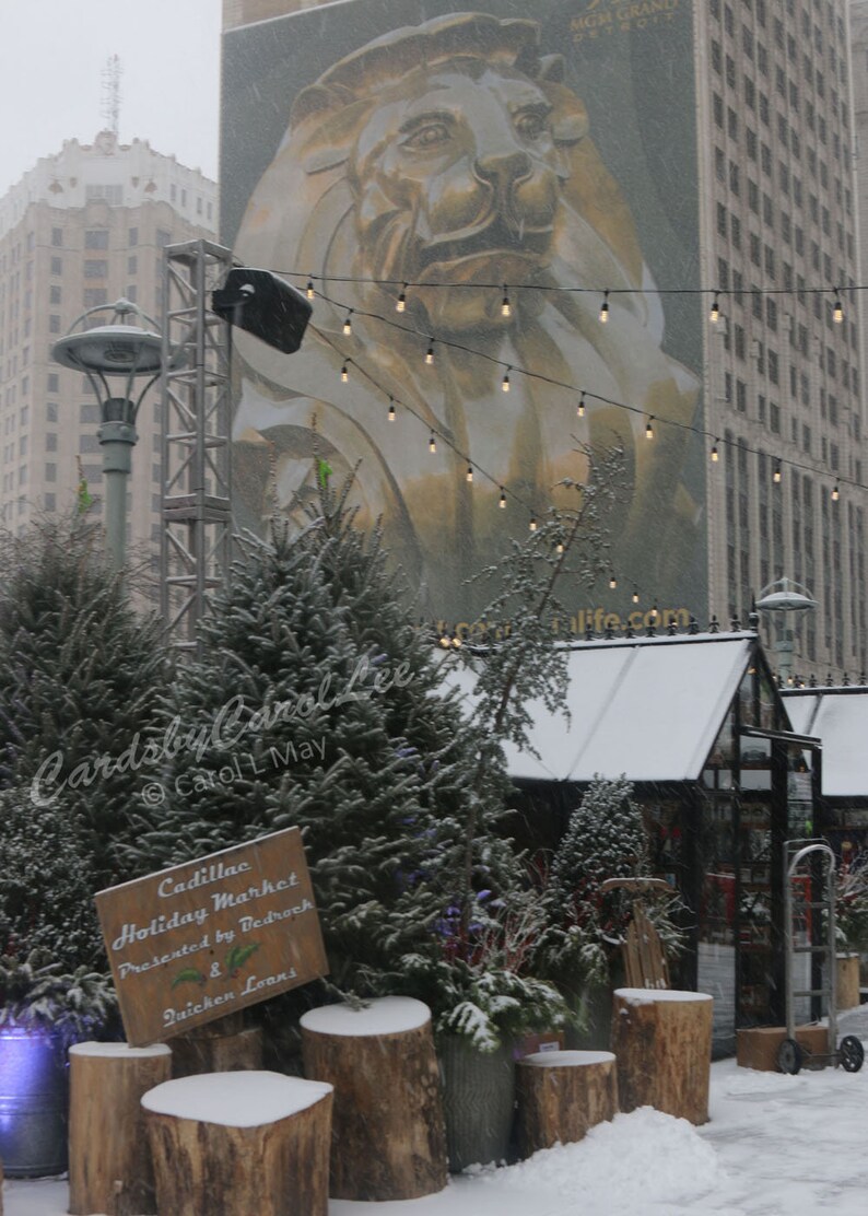 Detroit Christmas Cards christmas Card Set 2, 5 Scenes, 10 ten 5 X 7