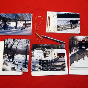 Een Kerstmis van het Land van Pennsylvania - 10 5x7 vakantiekaarten/kerstkaarten of notitiekaarten - pas aan met uw persoonlijke groet!