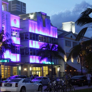 South Beach (Miami) Florida Art Déco - un conjunto de 10 tarjetas de notas 5x7