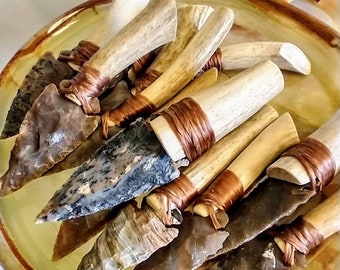 Antler Knives Mini Stone Knives Arrowhead Knife