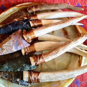 Genuine Antler Knives Stone Knives Arrowhead Knife
