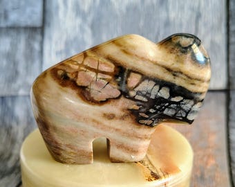 Bisonte de piedra de Picasso Utah