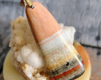 Colgante de piedra de barita Dreamsicle