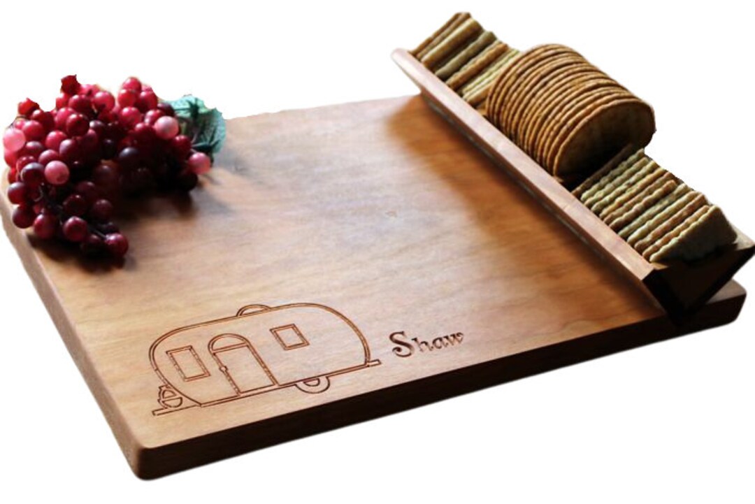 Trailer Cheese Board, Camping Charcuterie Board, Personalized