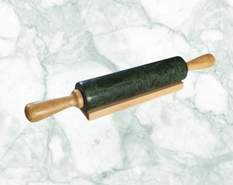 Wood Rolling Pin Holder, Kitchen Decor, Bakers Gift