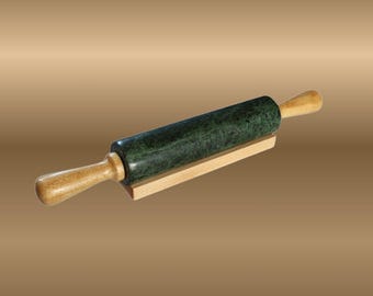 Rolling Pin Holder: Maple or Cherry Wood Cradle, Bakers Gift
