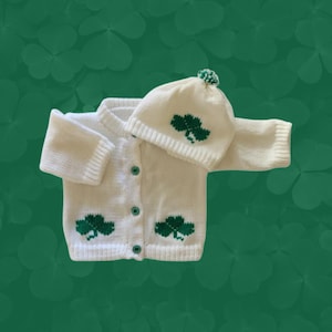 Irish Baby Sweater, Personalized Knitted Baby Sweaters