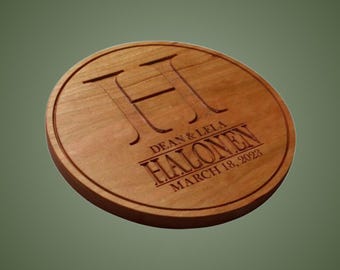 Personalized Letter Wedding Trivet, Trivets, Kitchen Decor, Pot Holder, Bakers Gift, Anniversary Trivet