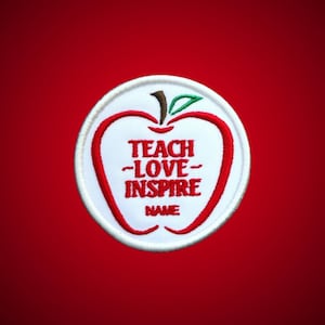 Patch enseignant brodé personnalisé, écussons brodés