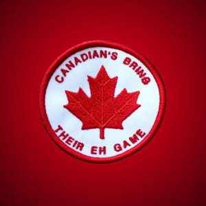 Canada Maple Leaf Embroidered Patch: Iron-On or Sew-On