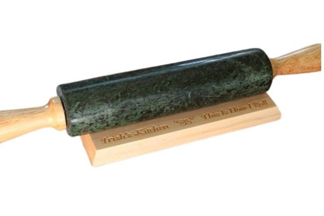 Personalized Rolling Pin Holder Rolling Pin Cradle Rolling Etsy