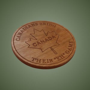 Suporte de panelas personalizado em madeira com tema canadense, decoração de cozinha canadense personalizada, suporte de madeira para panelas, folha de bordo