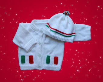 Italian Baby Sweater, Personalized Knitted Baby Sweaters