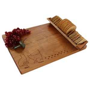 Cat Cheeseboard, Animal Charcuterie Board, Personalized Cheeseboard, Charcuterie Board, Cheeseboard WITH or WITHOUT Cracker Tray