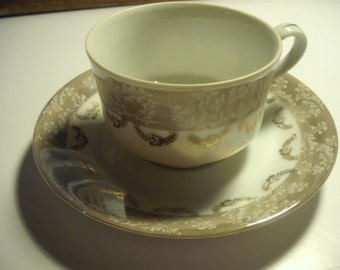 Vintage Fine China Tea Cup & Saucer - UCCC Japan