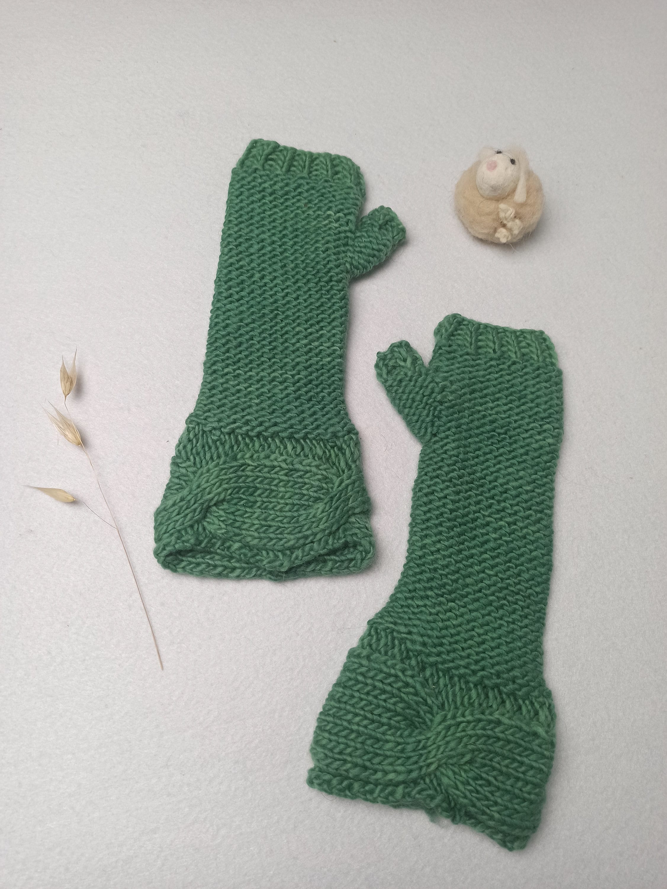 Mittens 100 Merino Wool From Spain Etsy