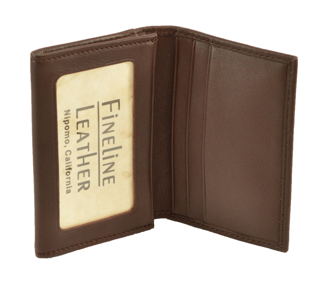 Men's Leather Credit Card Case. Handmade 114. Premium American Buttery