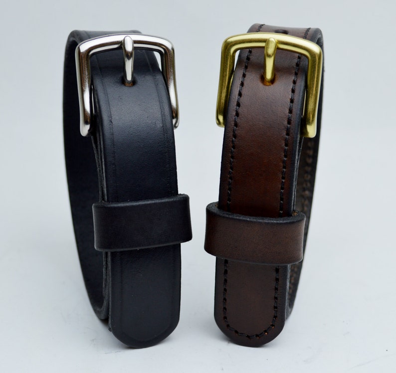 Men's Leather Belt. 1 Inch Wide. Handcrafted 8/9 Ounce Etsy