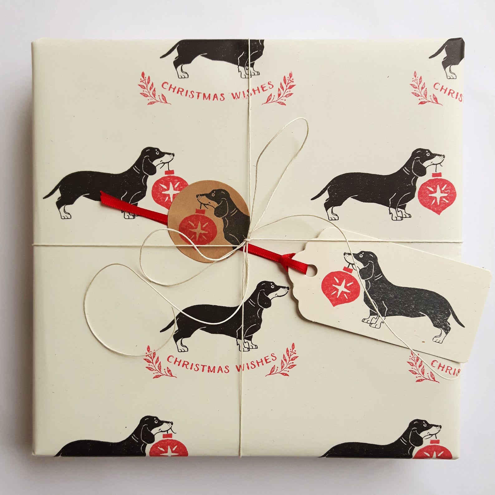 Dachshund Christmas Wrapping Paper 