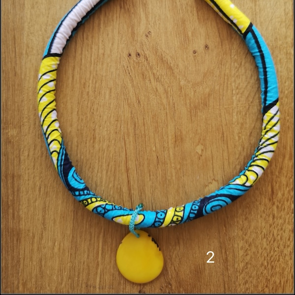 Collier Wax et Ivoire Végétal