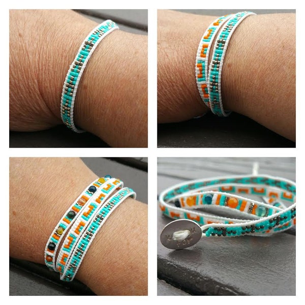 Bracelet Wrap 3 rangs.