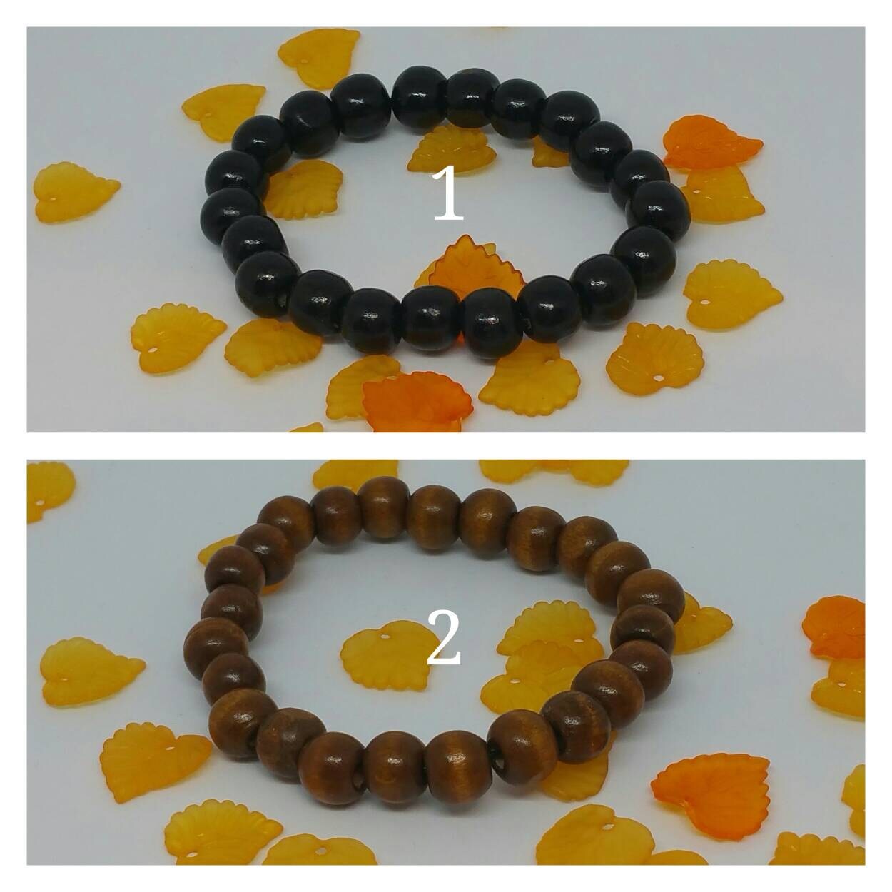 Bracelet Perles Onyx Et Bois Fait Main - Sur Mesure Homme/Femme - Style Bohème