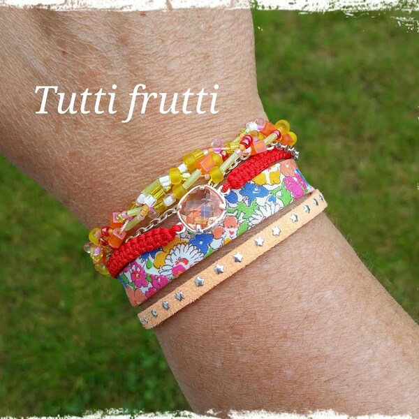 Manchette multi-rangs collection "Summer". Tutti Frutii