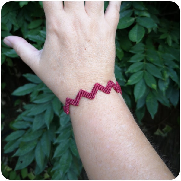 Bracelet Macramé Zigzag