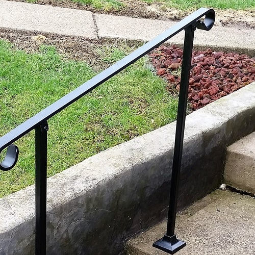 3' Three Foot Stair Railing Handrail Standard Flatbar Top - Etsy