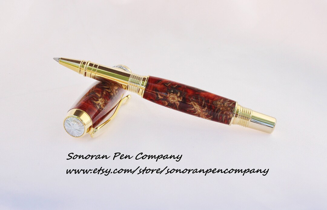 Triton Red Copper Pine Cone Rollerball Pen OR Fountain Pen Etsy