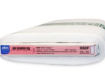 Pellon 950F Fusible Interfacing, ShirTailor Interfacing, 20" Wide Interfacing, Quilt Interfacing, Sewing Interfacing By The Yard