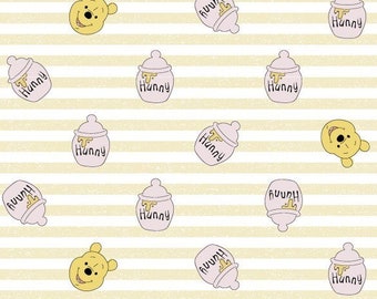 Winnie the Pooh, Hunny Pot, Pooh Hunny 72977, Nursery Fabric, Springs Creative, Quilting Cotton Fabric, Priced/Sold by the Half Yard