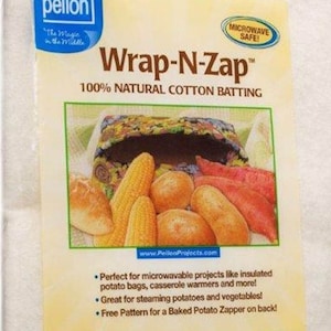 Wrap N Zap Cotton Quilt Batting 45-inch X 36-inch by Pellon 