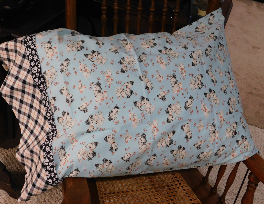 Puppies Pillowcase Kittens Pillowcase Cats Paw Prints Etsy UK