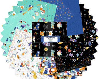 Fe-Line Frisky Layer Cake, Anne Rowan, Wilmington Prints, Precut Fabric Squares, 10x10 Fabric Squares, Quilting Cotton Fabric