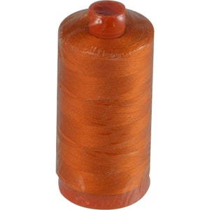 Fil Aurifil, 2150 citrouille, poids MAKA 50, 1422 yds par bobine, fil orange, fil de coton pour courtepointe, fil de coton