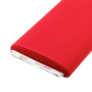 Kona Cotton Red #1308, Robert Kaufman, Solid Red, Quilting Cotton, Fabric By The Yard and Half Yard