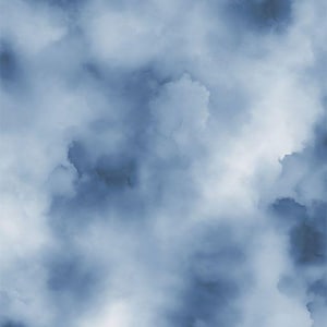 Blue Harmony, Watercolor Texture Blue 33905 441, Nancy Mink for Wilmington Prints, Quality Quilting Cotton Fabric By The Yard and Half Yard